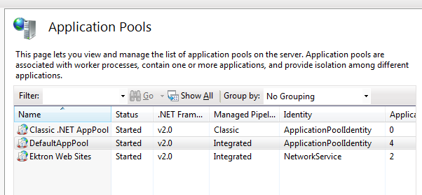 iis7_app_pools Application Pools on IIS 7
